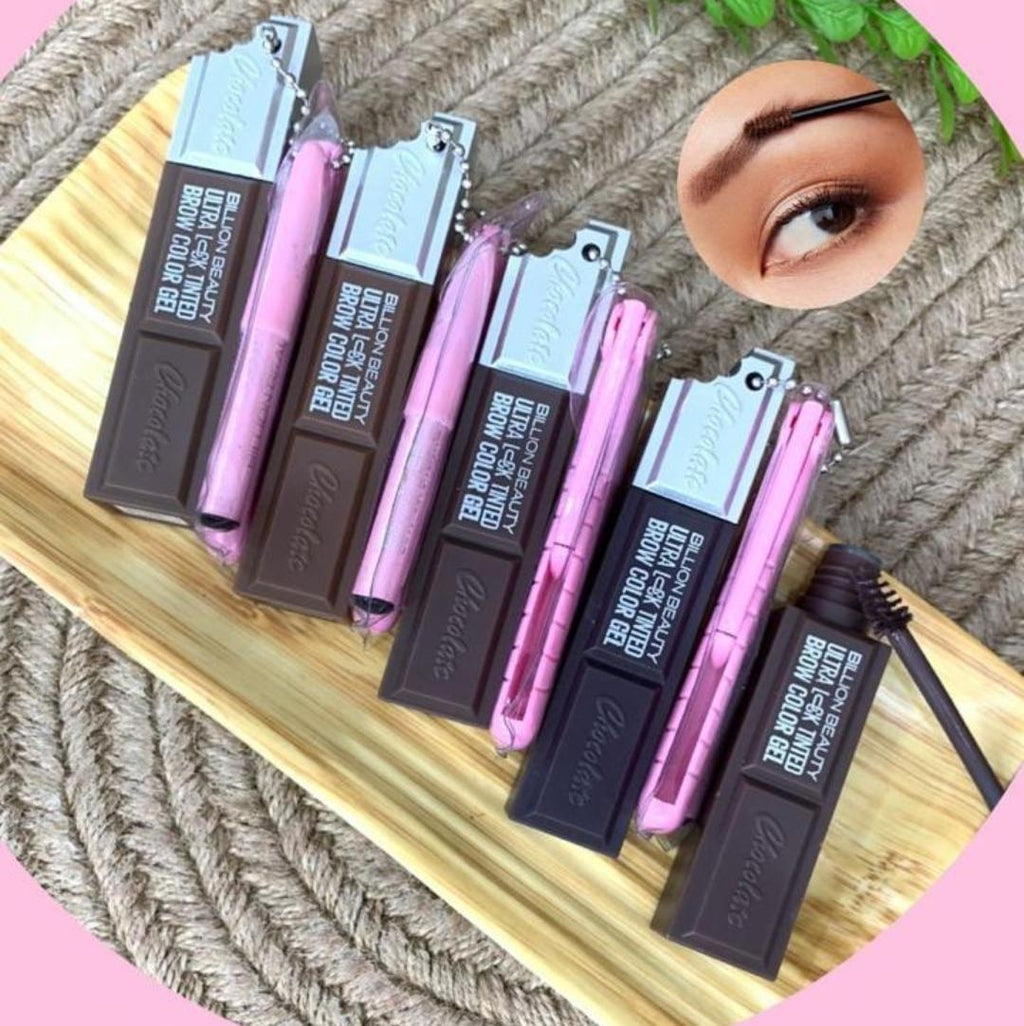 Kit Profesional para Cejas – Billion Beauty Brow Color Gel 🍫✨