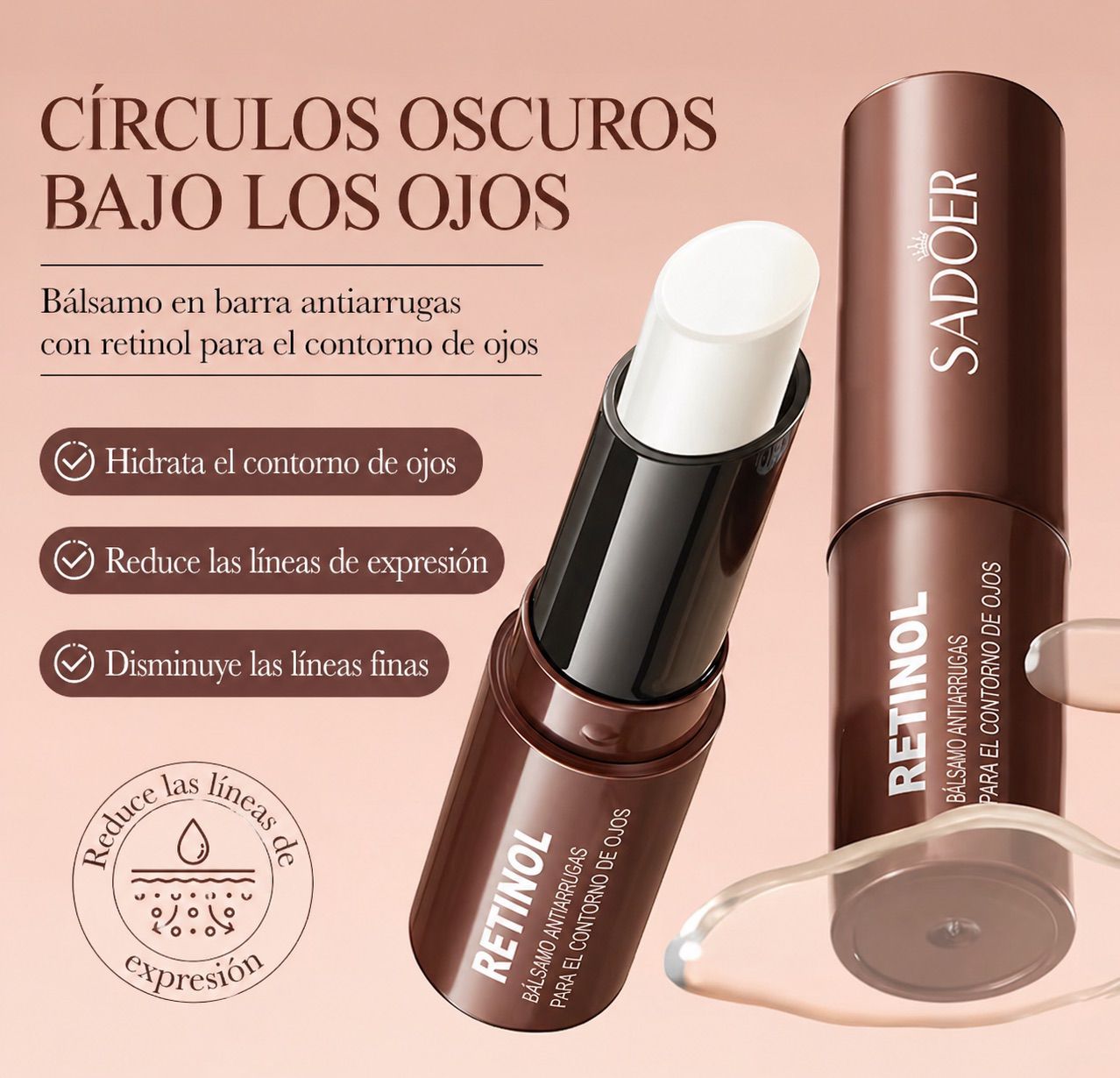 Retinol En Barra Contorno De Ojos